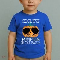 Coolest Pumpkin In The Patch Halloween Toddler T-Shirt thumb 2