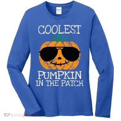 Coolest Pumpkin In The Patch Halloween Women's Long Sleeve Shirt