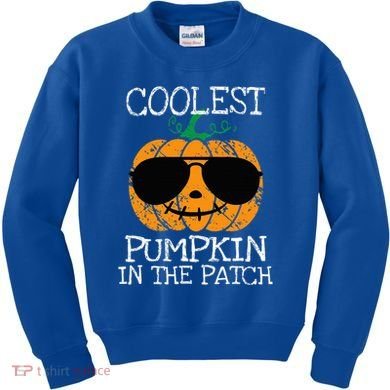 Coolest Pumpkin In The Patch Halloween Kids Sweatshirt
