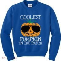 Coolest Pumpkin In The Patch Halloween Kids Sweatshirt thumb 0