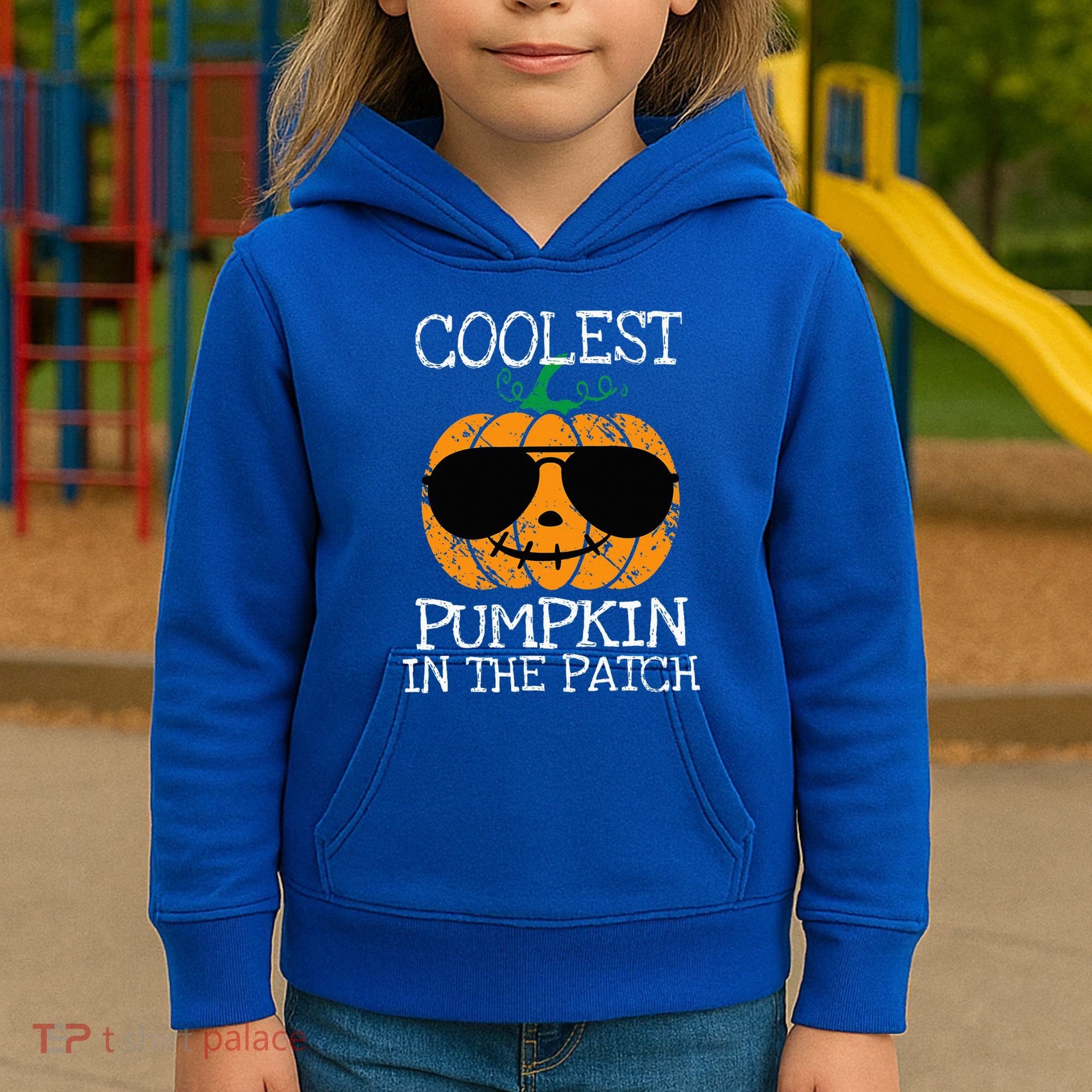 Coolest Pumpkin In The Patch Halloween Kids Hoodie