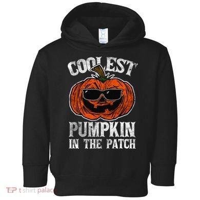 Coolest Pumpkin In The Patch Halloween Gift Toddler Hoodie