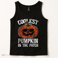 Coolest Pumpkin In The Patch Halloween Gift Tank Top thumb 2