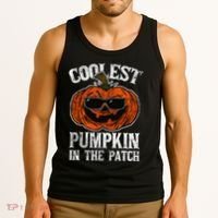 Coolest Pumpkin In The Patch Halloween Gift Tank Top thumb 3