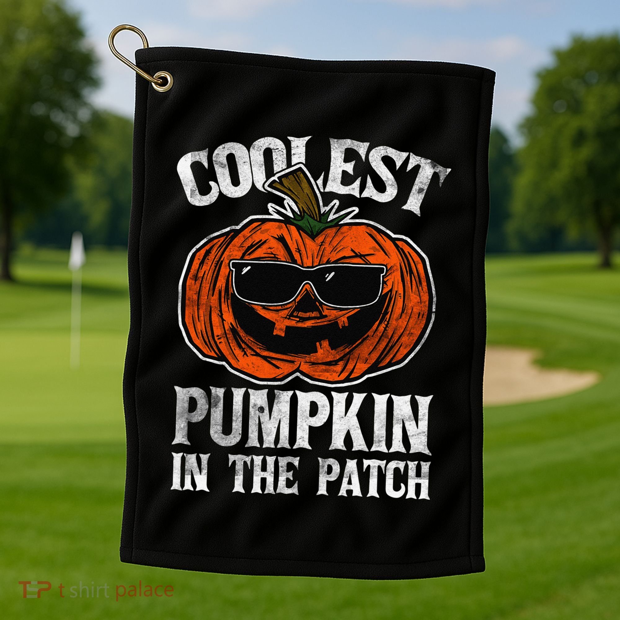Coolest Pumpkin In The Patch Halloween Gift Golf Towel