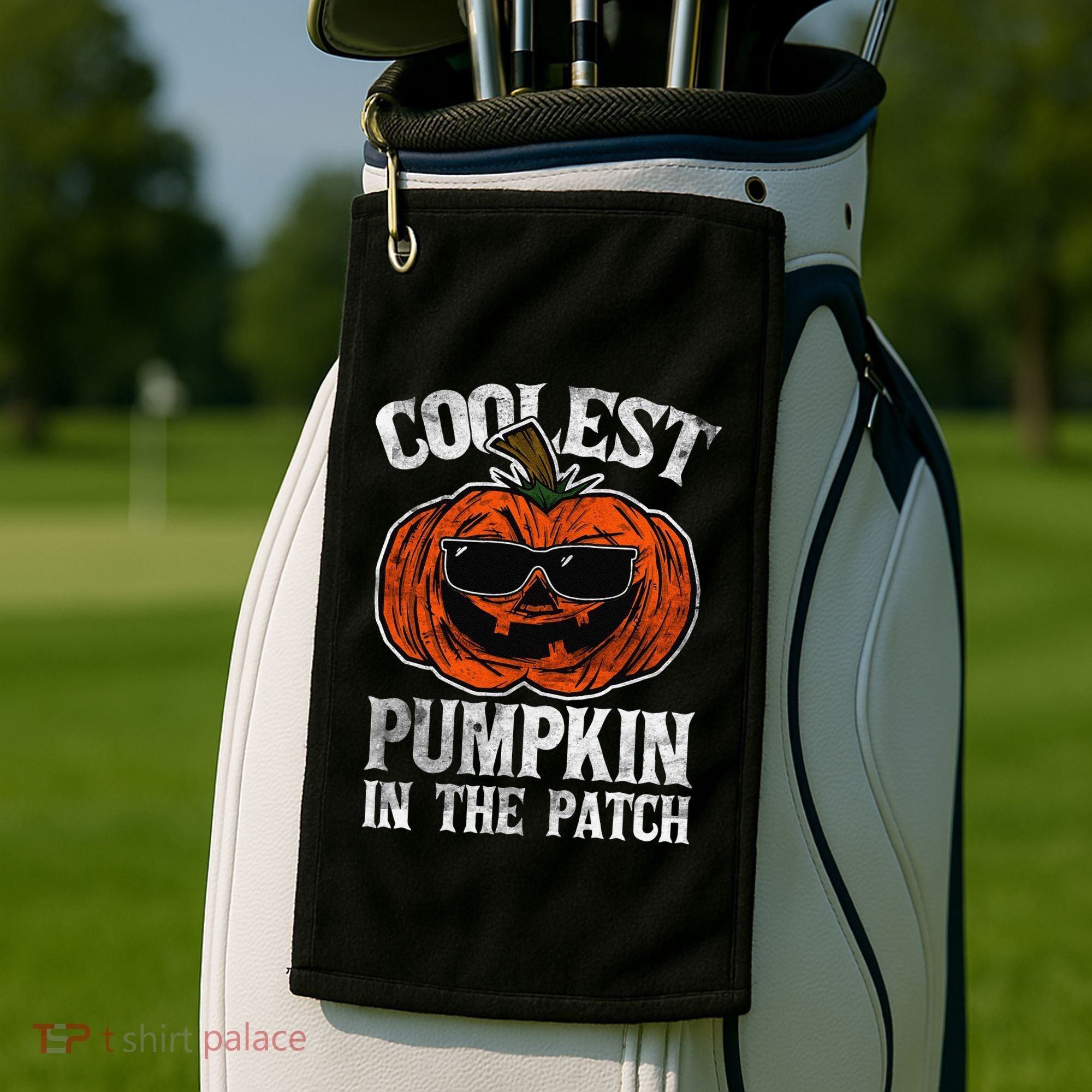 Coolest Pumpkin In The Patch Halloween Gift Golf Towel