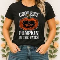 Coolest Pumpkin In The Patch Halloween Gift Women's T-Shirt thumb 2