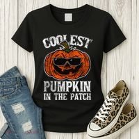 Coolest Pumpkin In The Patch Halloween Gift Women's T-Shirt thumb 3