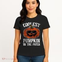Coolest Pumpkin In The Patch Halloween Gift Women's T-Shirt thumb 4