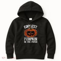 Coolest Pumpkin In The Patch Halloween Gift Kids Hoodie thumb 0