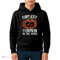 Coolest Pumpkin In The Patch Halloween Gift Kids Hoodie thumb 4
