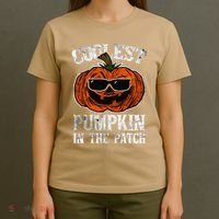 Coolest Pumpkin In The Patch Halloween Gift T-Shirt thumb 4