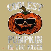 Coolest Pumpkin In The Patch Halloween Gift Kids T-Shirt thumb 2