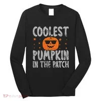 Coolest Pumpkin In The Patch Cute Halloween Long Sleeve Shirt thumb 0
