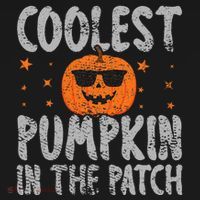 Coolest Pumpkin In The Patch Cute Halloween Backpack thumb 2