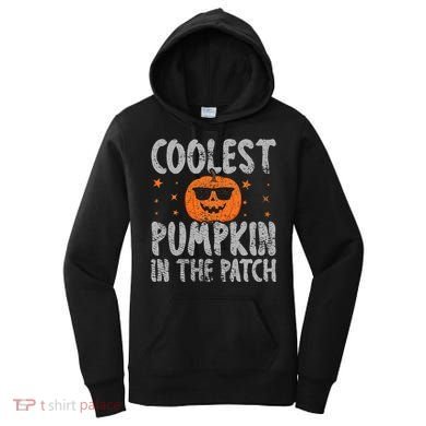 Coolest Pumpkin In The Patch Cute Halloween Women's Hoodie