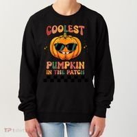 Coolest Pumpkin In The Patch Halloween Meaningful Gift Women's Sweatshirt thumb 0