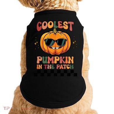Coolest Pumpkin In The Patch Halloween Meaningful Gift Doggie Tank