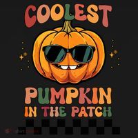 Coolest Pumpkin In The Patch Halloween Meaningful Gift Backpack thumb 2