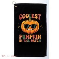 Coolest Pumpkin In The Patch Halloween Meaningful Gift Golf Towel thumb 0