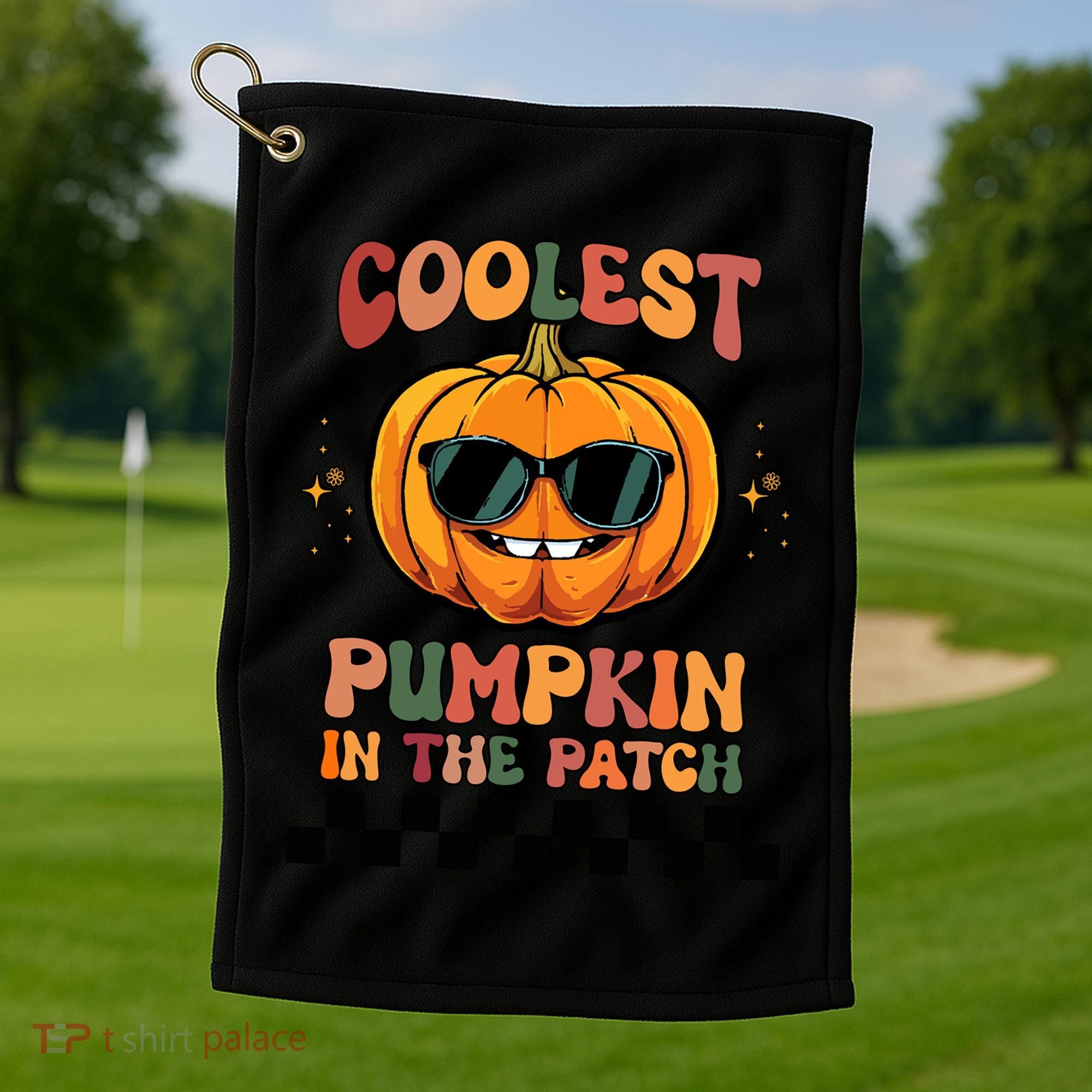 Coolest Pumpkin In The Patch Halloween Meaningful Gift Golf Towel