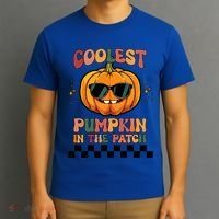 Coolest Pumpkin In The Patch Halloween Meaningful Gift T-Shirt thumb 3