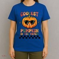 Coolest Pumpkin In The Patch Halloween Meaningful Gift T-Shirt thumb 4