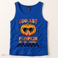 Coolest Pumpkin In The Patch Halloween Meaningful Gift Tank Top thumb 2