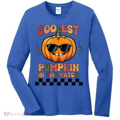 Coolest Pumpkin In The Patch Halloween Meaningful Gift Women's Long Sleeve Shirt