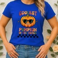 Coolest Pumpkin In The Patch Halloween Meaningful Gift Women's T-Shirt thumb 2