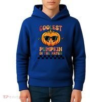 Coolest Pumpkin In The Patch Halloween Meaningful Gift Kids Hoodie thumb 4