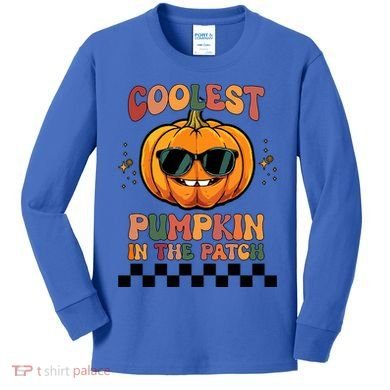 Coolest Pumpkin In The Patch Halloween Meaningful Gift Kids Long Sleeve Shirt