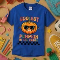 Coolest Pumpkin In The Patch Halloween Meaningful Gift Kids T-Shirt thumb 3