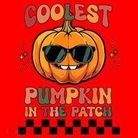 Coolest Pumpkin In The Patch Halloween Meaningful Gift Santa Hat thumb 1