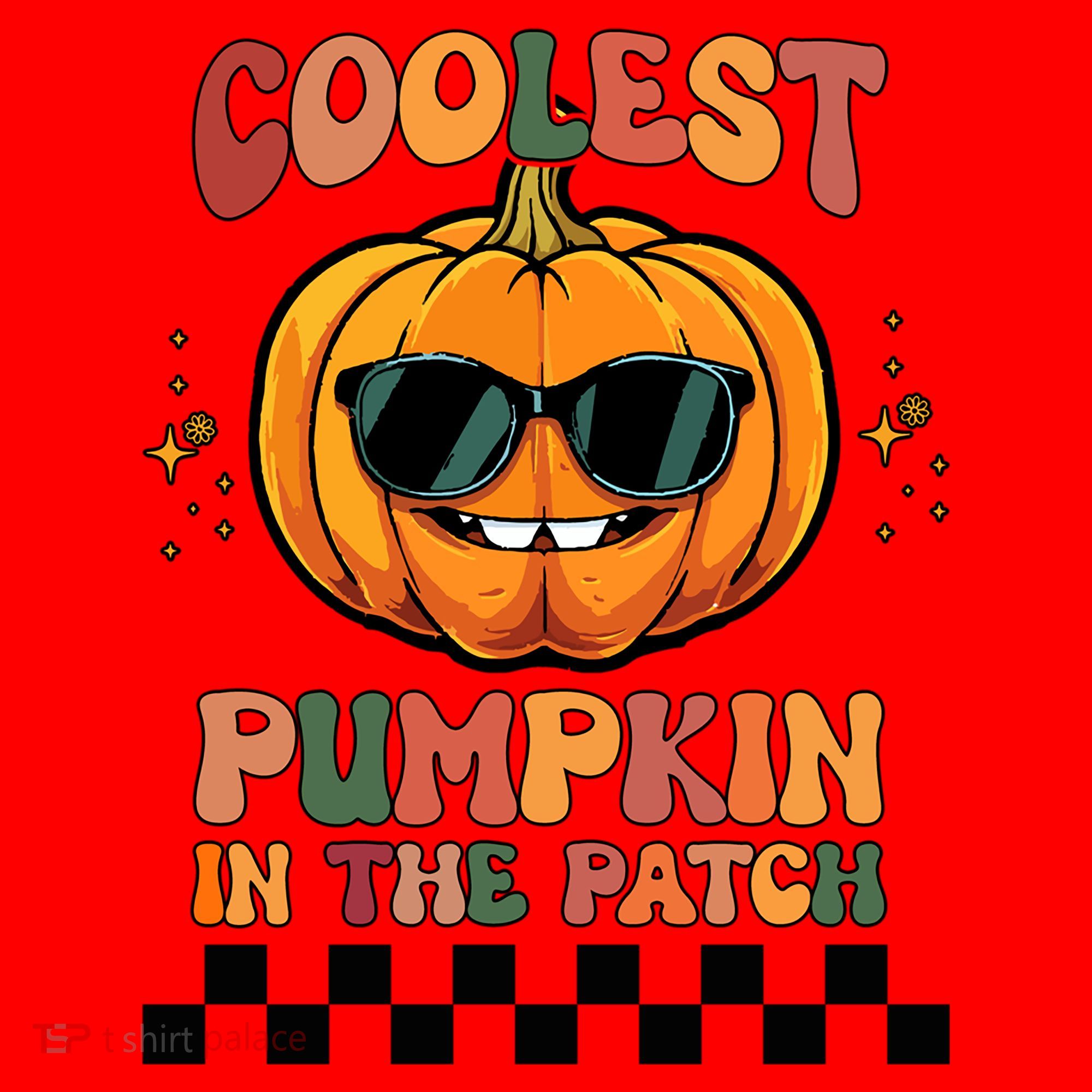 Coolest Pumpkin In The Patch Halloween Meaningful Gift Santa Hat