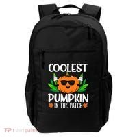 Coolest Pumpkin In The Patch Sunglasses Pumpkin Halloween Gift Backpack thumb 0