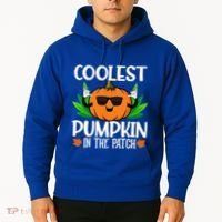 Coolest Pumpkin In The Patch Sunglasses Pumpkin Halloween Gift Hoodie thumb 2