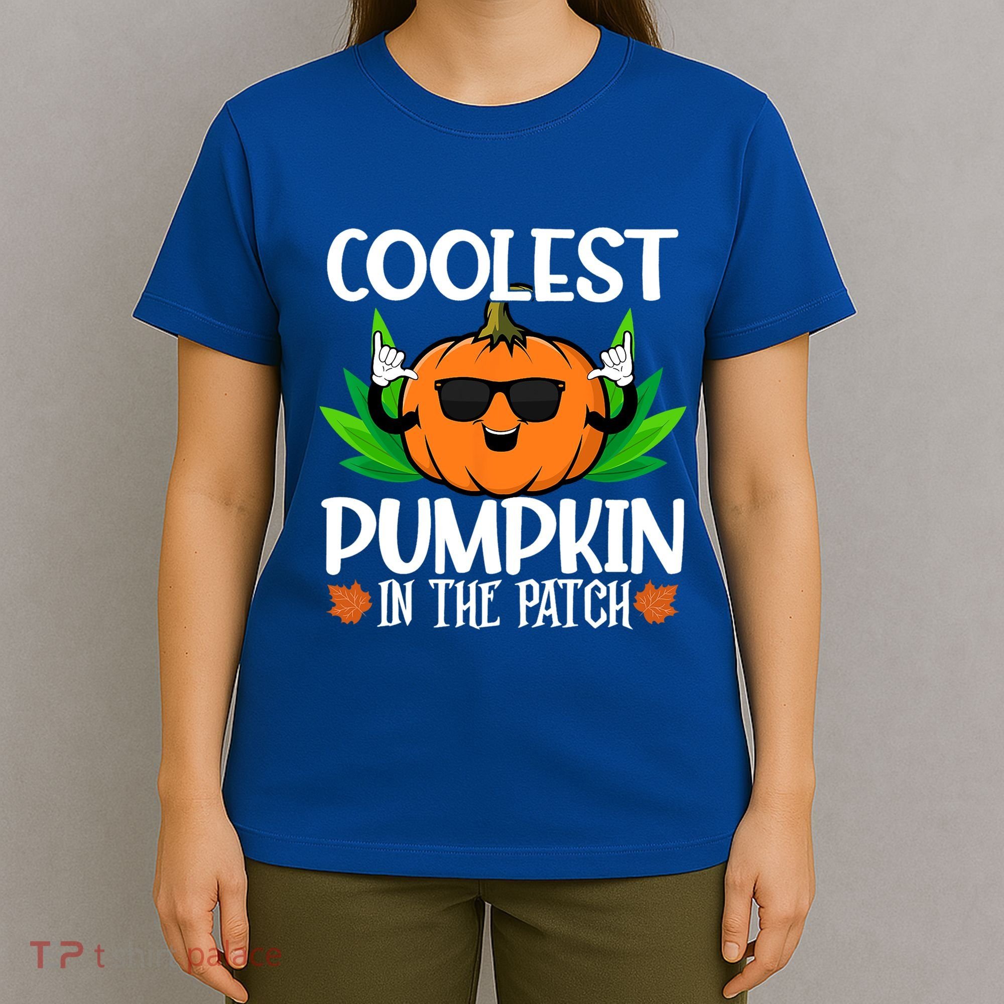 Coolest Pumpkin In The Patch Sunglasses Pumpkin Halloween Gift T-Shirt