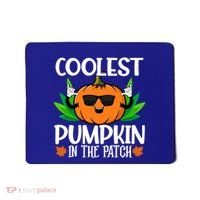 Coolest Pumpkin In The Patch Sunglasses Pumpkin Halloween Gift Mousepad thumb 0