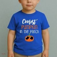 Coolest Pumpkin In The Patch Meaningful Gift Toddler T-Shirt thumb 2