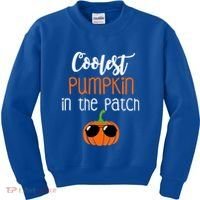 Coolest Pumpkin In The Patch Meaningful Gift Kids Sweatshirt thumb 0