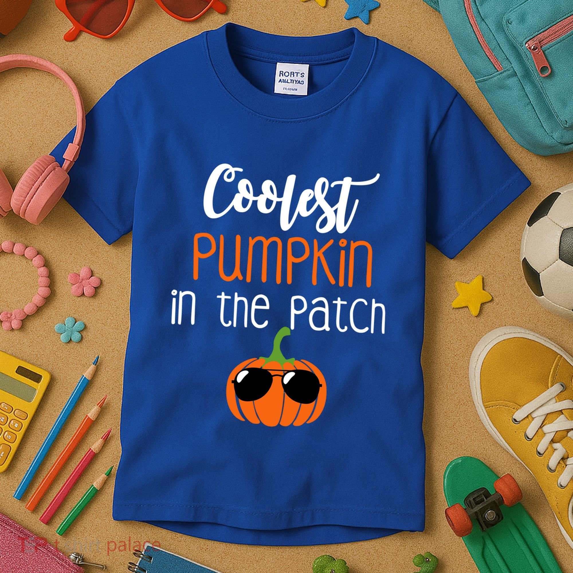Coolest Pumpkin In The Patch Meaningful Gift Kids T-Shirt