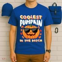 Coolest Pumpkin In The Patch Vintage Halloween Party Cute Gift T-Shirt thumb 6