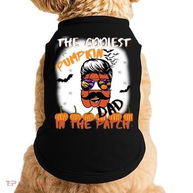 Coolest Pumpkin In The Patch Funny Halloween Dad Gift Cute Gift Doggie Tank