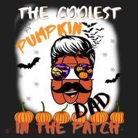 Coolest Pumpkin In The Patch Funny Halloween Dad Gift Cute Gift Beanie thumb 2