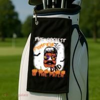 Coolest Pumpkin In The Patch Funny Halloween Dad Gift Cute Gift Golf Towel thumb 2