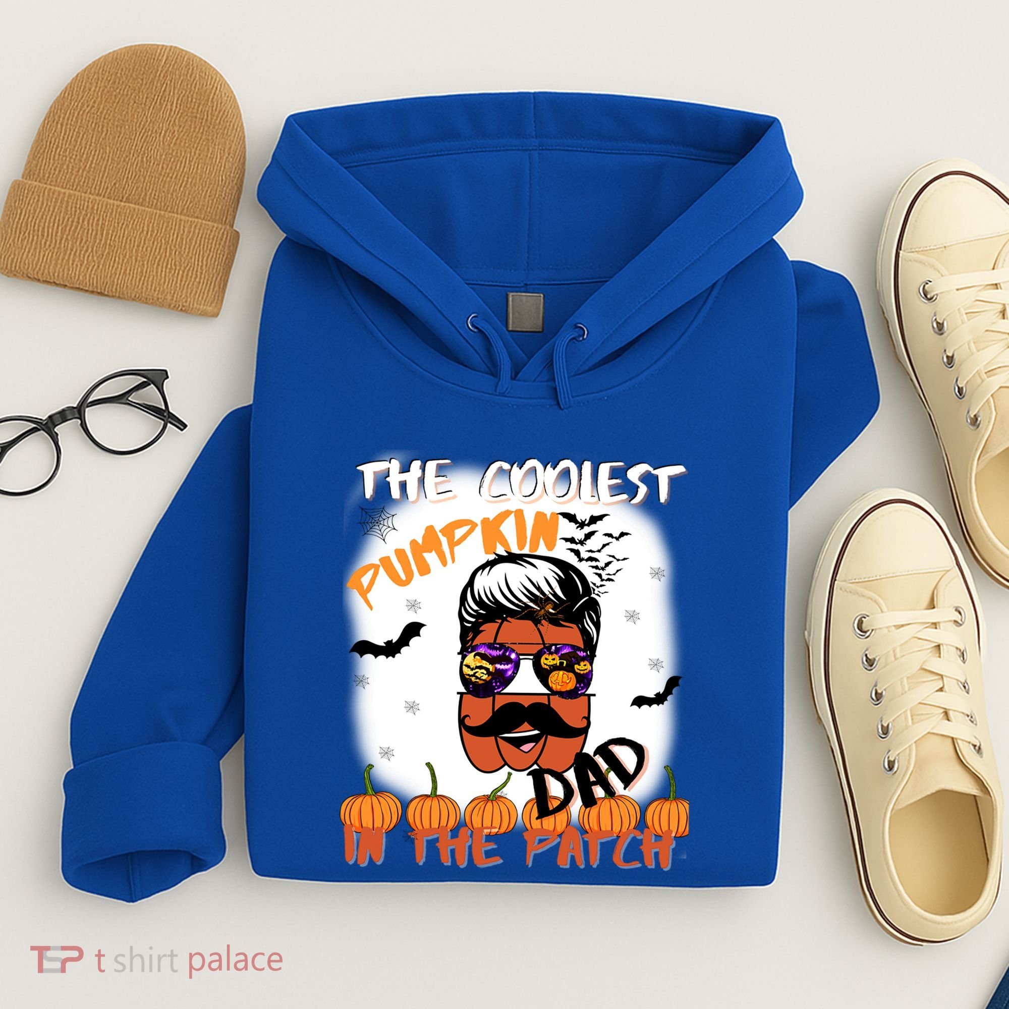 Coolest Pumpkin In The Patch Funny Halloween Dad Gift Cute Gift Hoodie