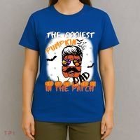 Coolest Pumpkin In The Patch Funny Halloween Dad Gift Cute Gift T-Shirt thumb 4