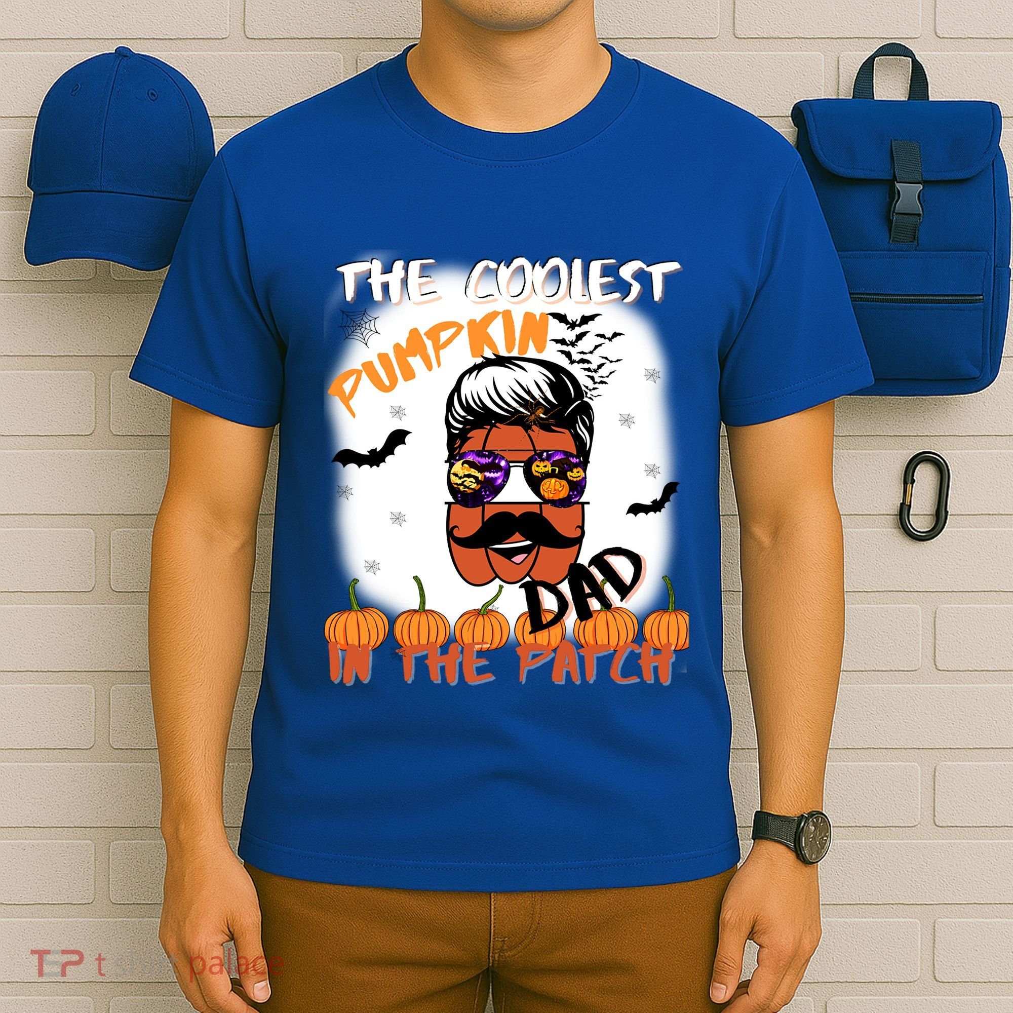Coolest Pumpkin In The Patch Funny Halloween Dad Gift Cute Gift T-Shirt