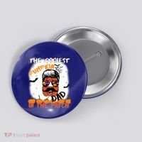 Coolest Pumpkin In The Patch Funny Halloween Dad Gift Cute Gift Button thumb 0